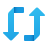 Blue refresh arrows icon representing Mocean SMS messaging campaign and WhatsApp solutions designed to increase customer interactions and conversions.